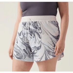 ATHLETA All Activity Shorts Swirl‎ Print Size 3X NWT Retail $65